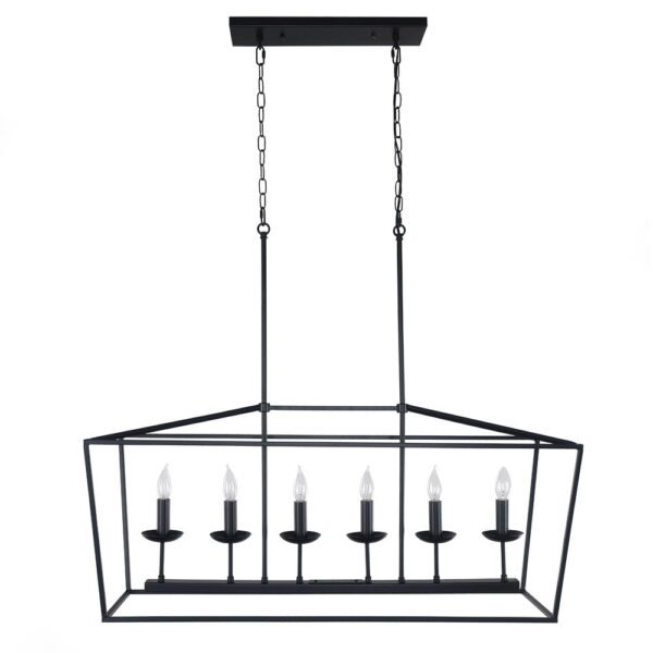Candle Style Kitchen Island Rectangle Chandelier - Image 3