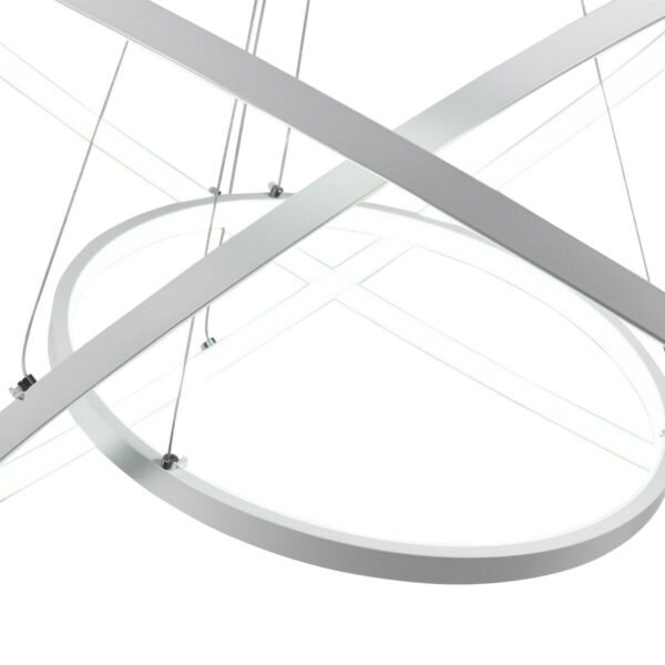 Dimmable LED Three-Ring Chandelier - Image 9