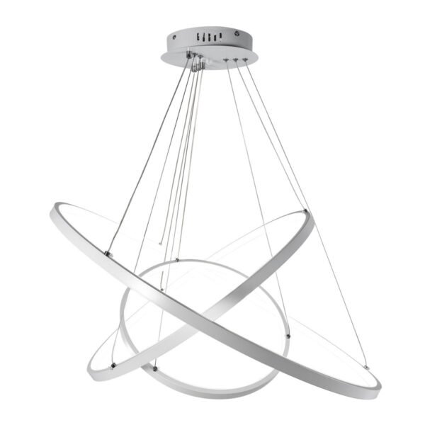Dimmable LED Three-Ring Chandelier - Image 5
