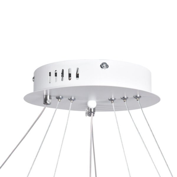 Dimmable LED Three-Ring Chandelier - Image 8