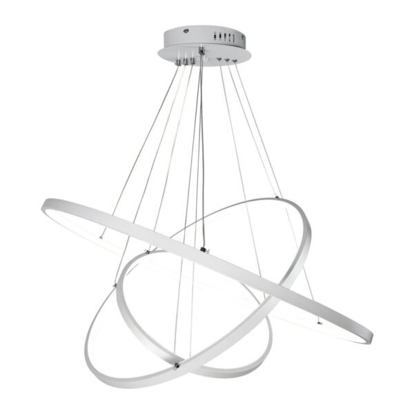 Dimmable LED Three-Ring Chandelier - Image 6