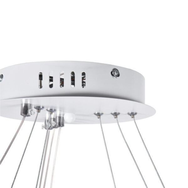 Dimmable LED Three-Ring Chandelier - Image 7