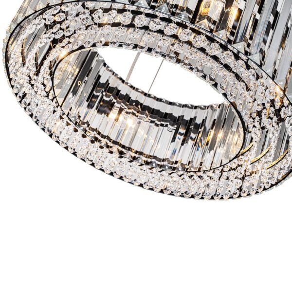 Glam Modern Round Crystal Chandelier - Image 20