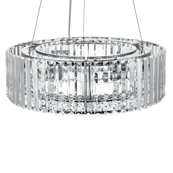 Glam Modern Round Crystal Chandelier - Image 14