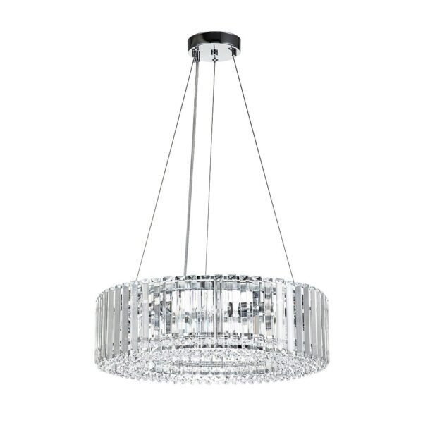 Glam Modern Round Crystal Chandelier - Image 12