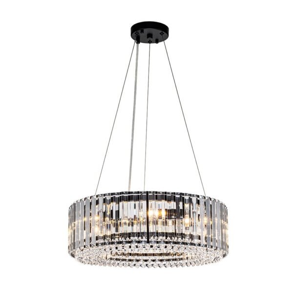 Glam Modern Round Crystal Chandelier - Image 8