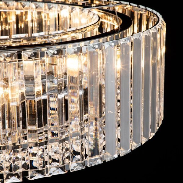 Glam Modern Round Crystal Chandelier - Image 23