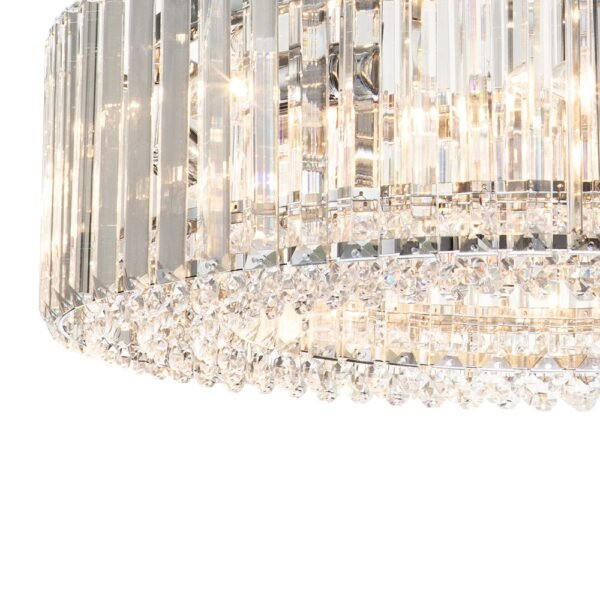 Glam Modern Round Crystal Chandelier - Image 13