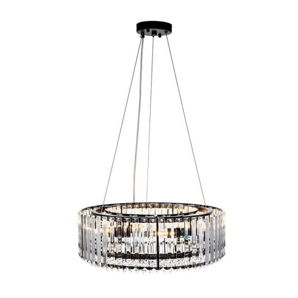Glam Modern Round Crystal Chandelier - Image 10