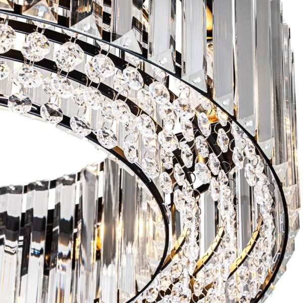 Glam Modern Round Crystal Chandelier - Image 18