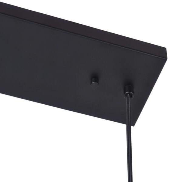 Mid-Century Black Geometric Rectangle Chandelier - Image 10
