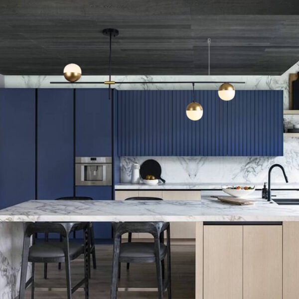 Mid-Century Modern 3-Light Kitchen Island Chandelier - Image 3
