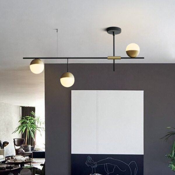 Mid-Century Modern 3-Light Kitchen Island Chandelier - Image 2