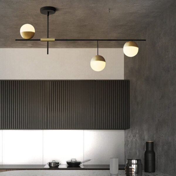 Mid-Century Modern 3-Light Kitchen Island Chandelier - Image 5