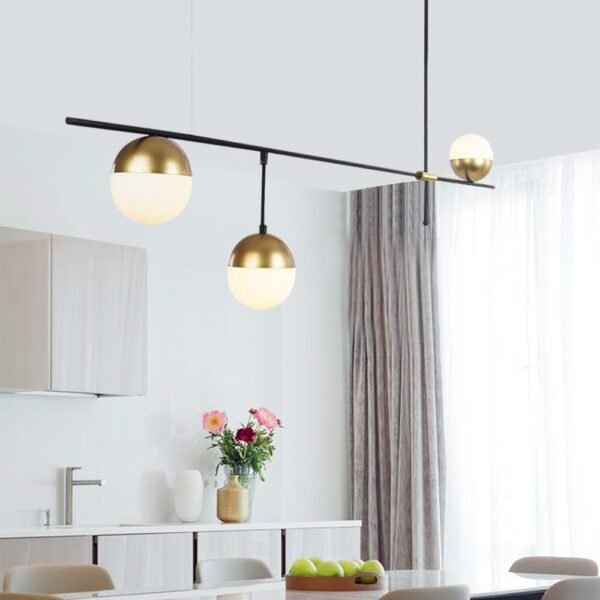 Mid-Century Modern 3-Light Kitchen Island Chandelier - Image 6