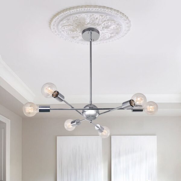 Mid-Century Modern Linear Sputnik Chandelier - Image 5