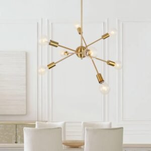 Mid-Century Modern Linear Sputnik Chandelier