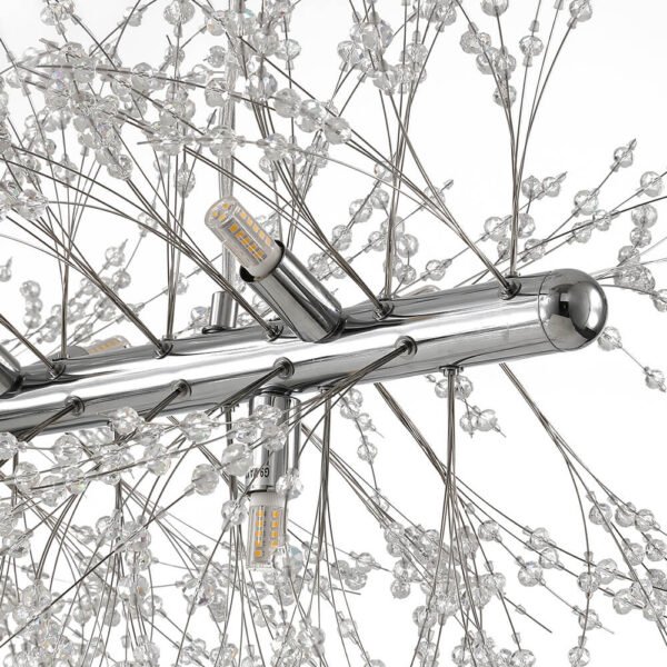 Modern 12-Light Crystal  Linear Chandelier - Image 7