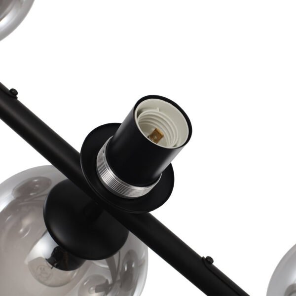 Modern Clear Glass Globe Kitchen Island Chandelier - Image 7
