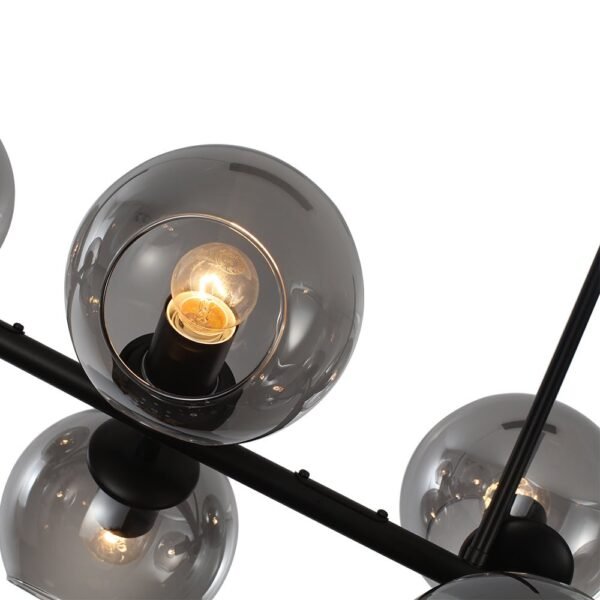 Modern Clear Glass Globe Kitchen Island Chandelier - Image 8