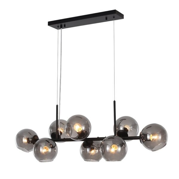 Modern Clear Glass Globe Kitchen Island Chandelier - Image 6