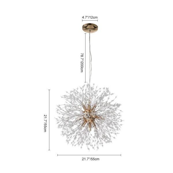 Modern Crystal Sputnik Chandelier - Image 13
