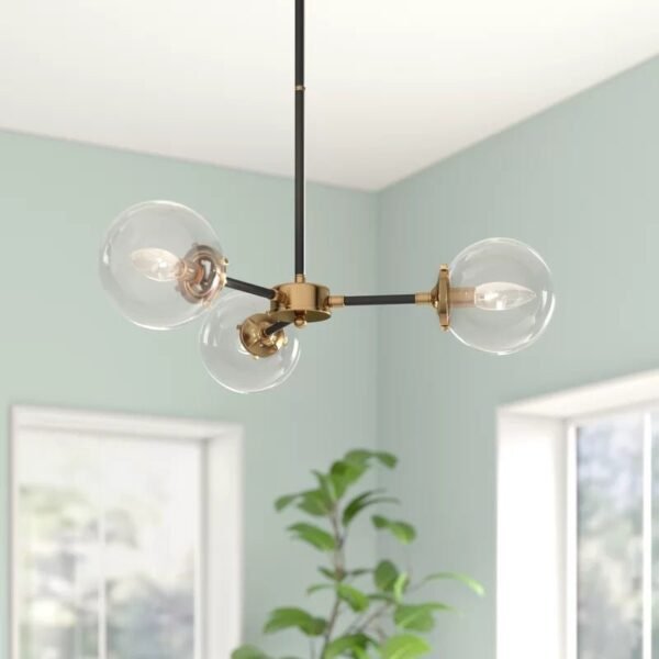 Modern Sputnik Glass Globe Chandelier - Image 5