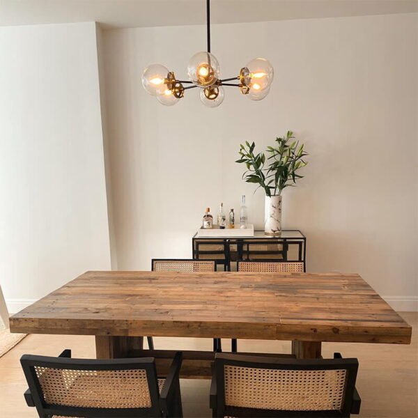 Modern Sputnik Glass Globe Chandelier - Image 4