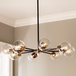 Modern Sputnik Glass Globe Chandelier