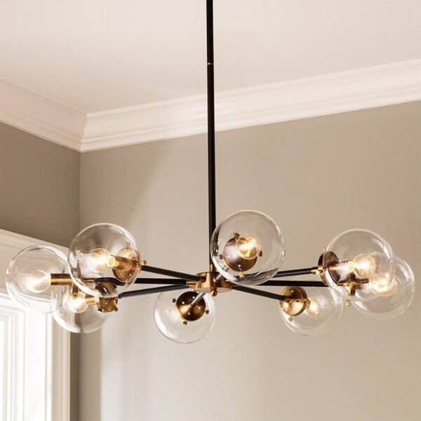 Modern Sputnik Glass Globe Chandelier