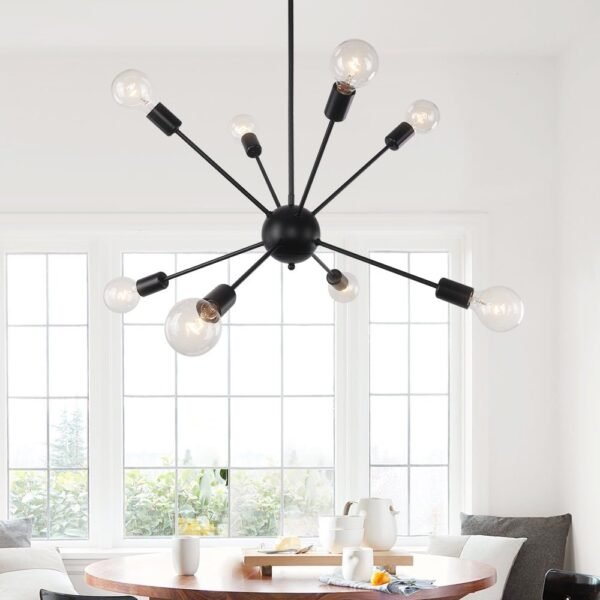 Modern Mid-Century Sputnik Sphere Chandelier - Image 5