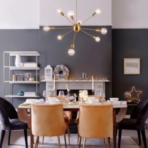 Modern Mid-Century Sputnik Sphere Chandelier