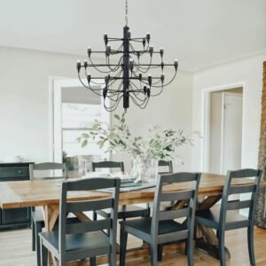 French Antique Candle Style Empire Chandelier