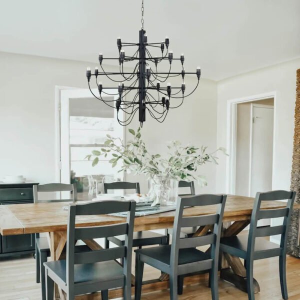 French Antique Candle Style Empire Chandelier