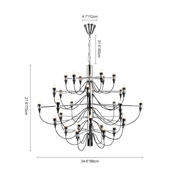 French Antique Candle Style Empire Chandelier - Image 13