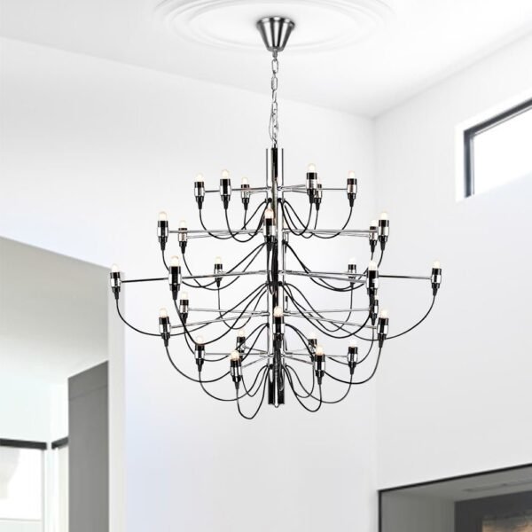 French Antique Candle Style Empire Chandelier - Image 12