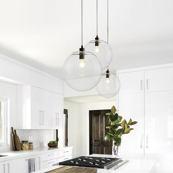 One-Light Glass Pendant Light - Image 4