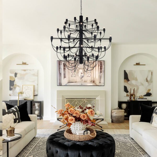 French Antique Candle Style Empire Chandelier - Image 9
