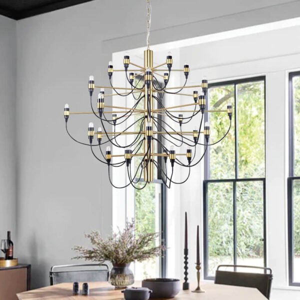 French Antique Candle Style Empire Chandelier - Image 5